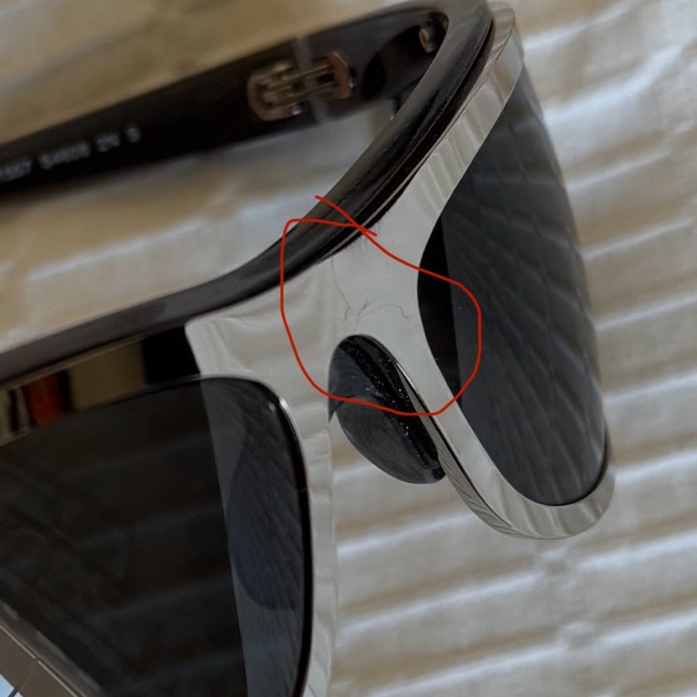 Chanel Silver Shield Sunglasses - Picture 9 of 12